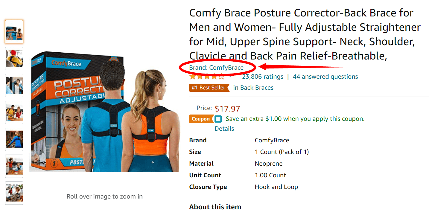 Comfy Brace Posture Corrector-Back Brace for Men and Women- Fully