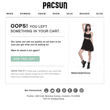Pacsun uses the product’s image