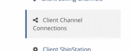 Then click on Client Channel Connections